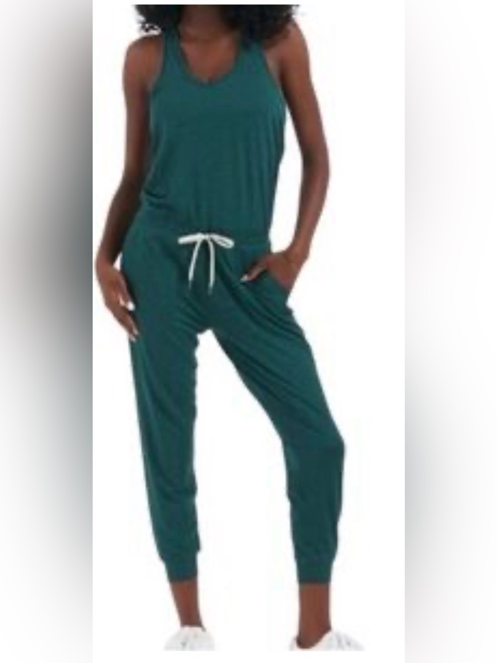Vuori Teal Racerback Jumpsuit
